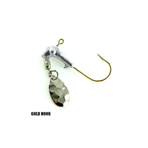 Crappie jigs heads with spinner ponyhead 1/16 oz bag of 15 