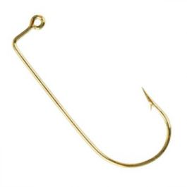 1000 #6 Eagle Claw 575 Gold Jig Hooks for Jig Molds 